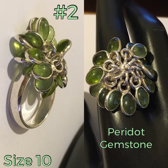 Multi Loose Gemstone Handmade Cha Cha Shaker Ring - Picture 3 of 8